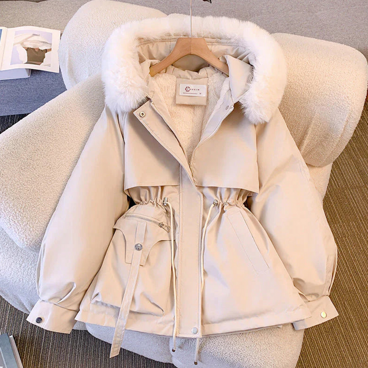 CHARLETTE | MANTEAU D'HIVER LUXE AVEC COL EN FOURRURE