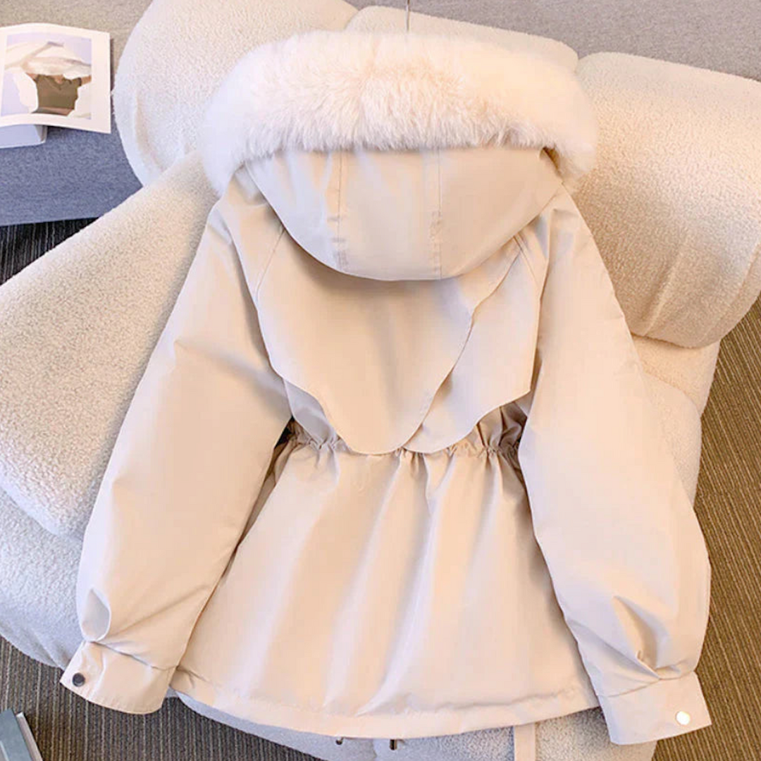 CHARLETTE | MANTEAU D'HIVER LUXE AVEC COL EN FOURRURE