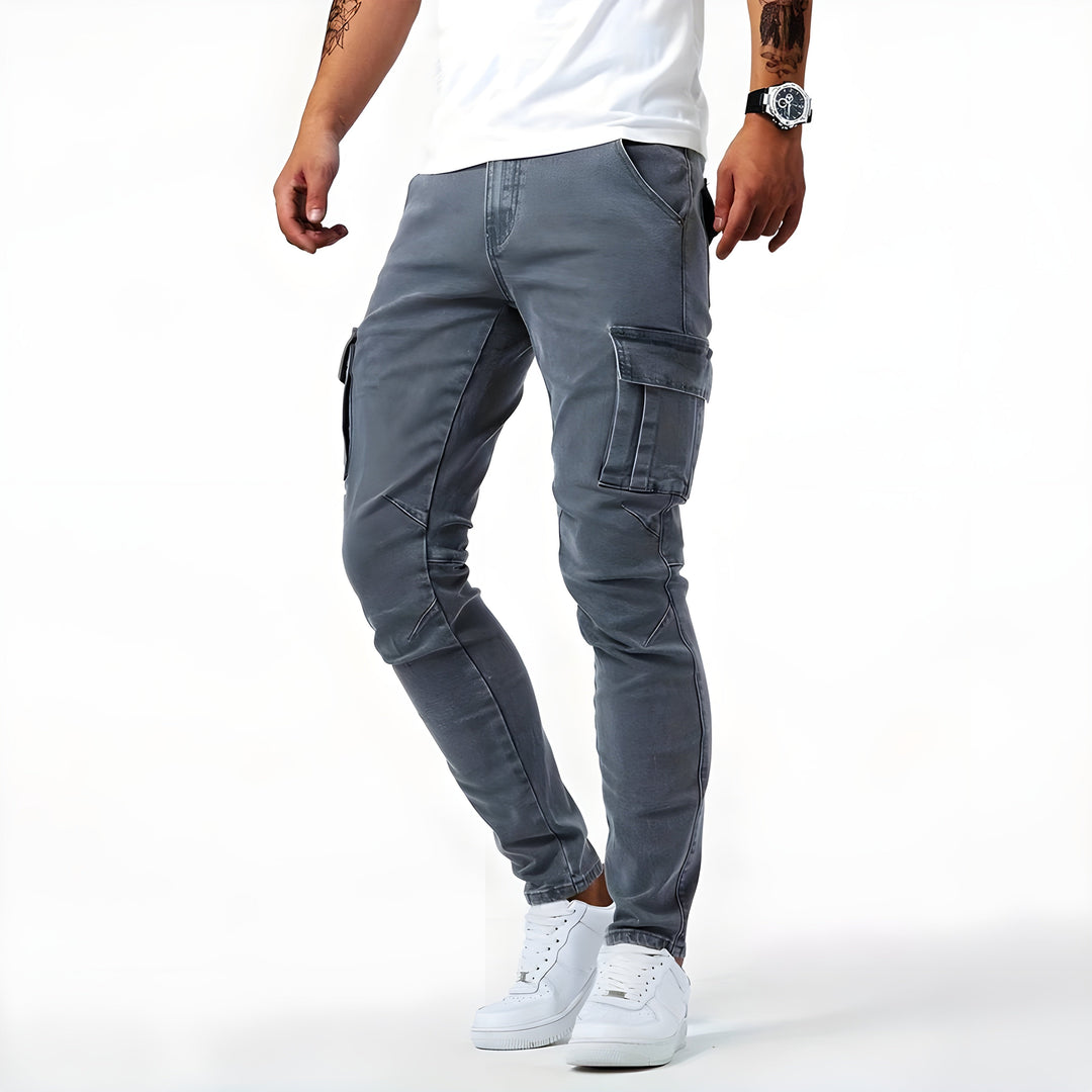 Samuel™ | Pantalon cargo en jean stretch