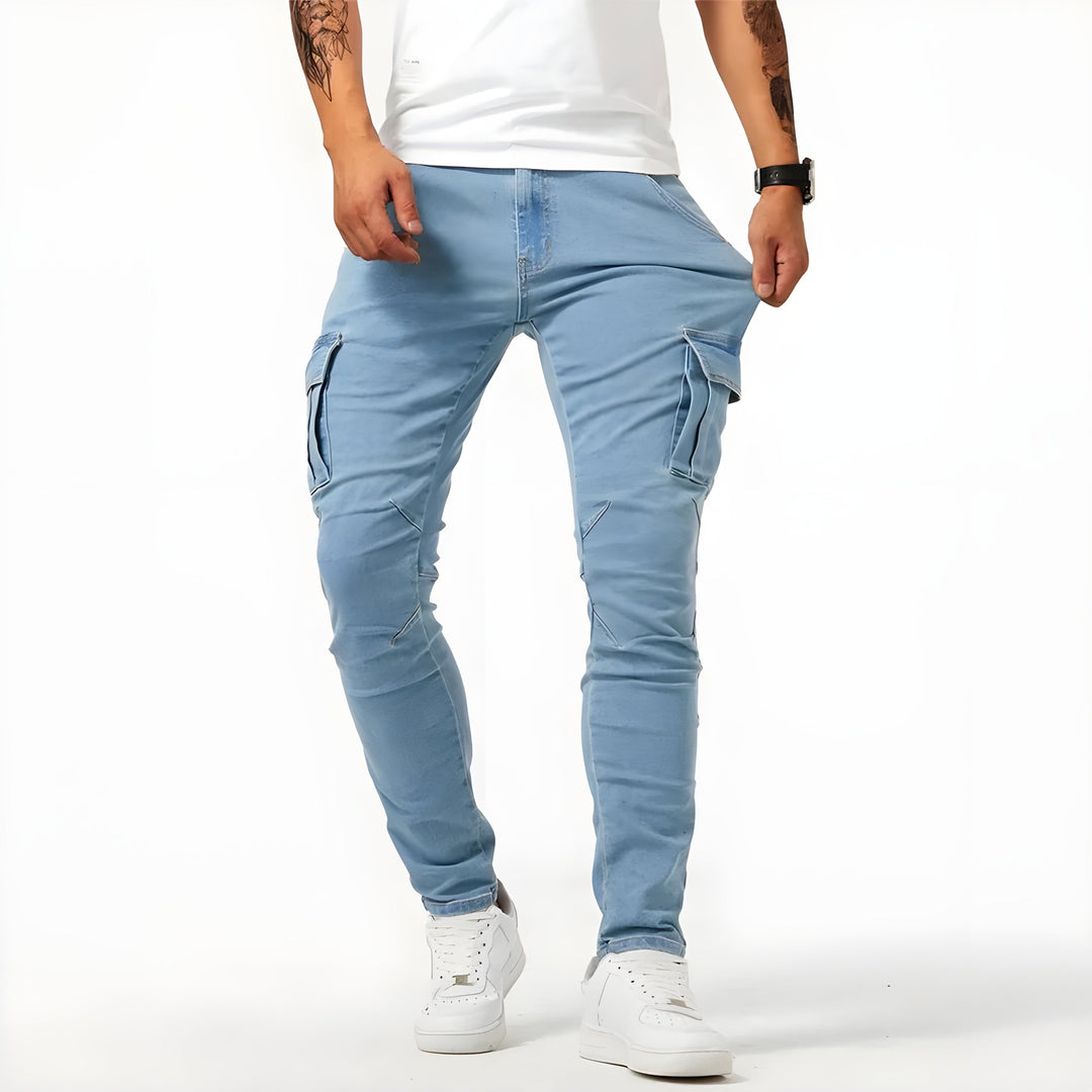 Samuel™ | Pantalon cargo en jean stretch