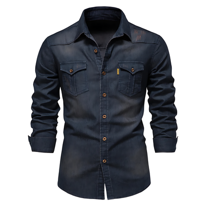 Chemise en denim de coton Avantea