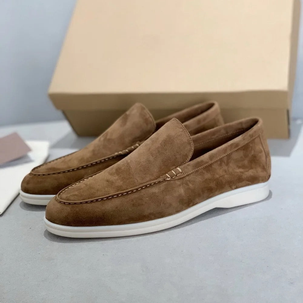 David™ - Chaussons pour hommes en cuir suédé